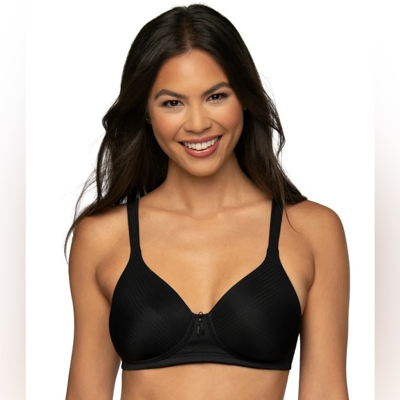 Vanity Fair Radiant 2 Way Strap Convert Black T-Shirt Bra. Size 36C - Picture 1 of 11